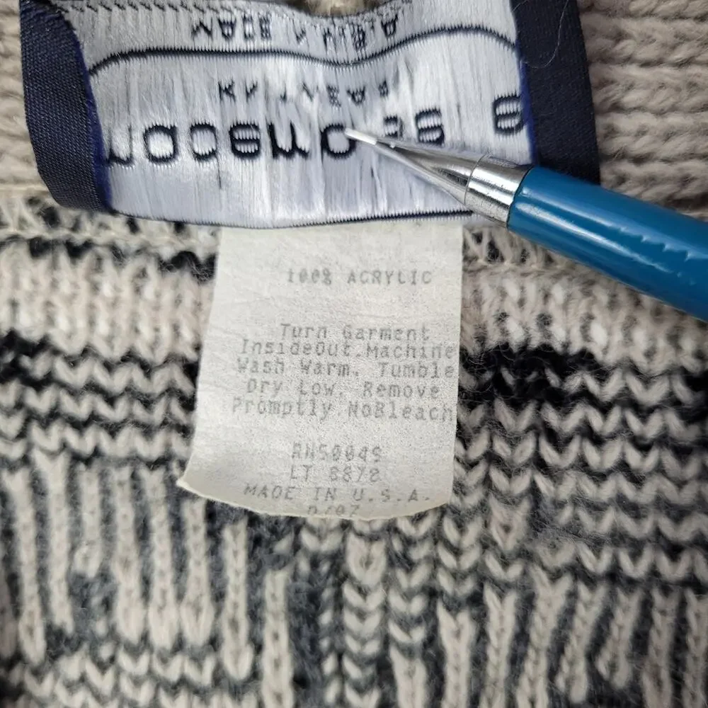 Vintage Mademoiselle Knitwear Open Front Cardigan size Medium/Large